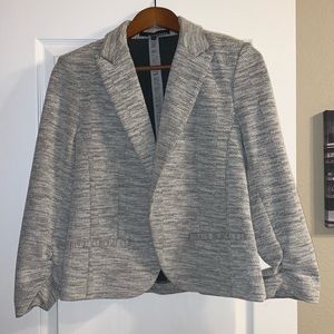 Amanda + Chelsea 3/4 Rouched Sleeve Blazer